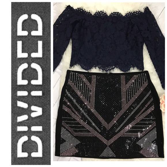 Divided Dresses & Skirts - Divided Beaded Mini Skirt Sz 12 (J22)
